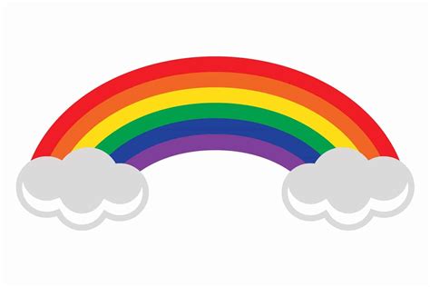 Download Free Rainbow SVG Clipart Printable Cut Images